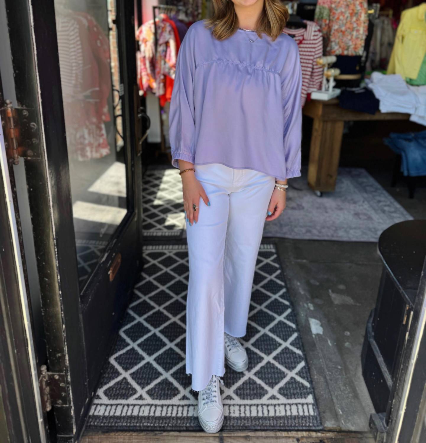 Joy Joy - Batwing Pullover Top