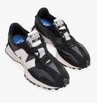 New Balance Women's Figs X 327 Sneaker in black grey - women's sneaker - detail view