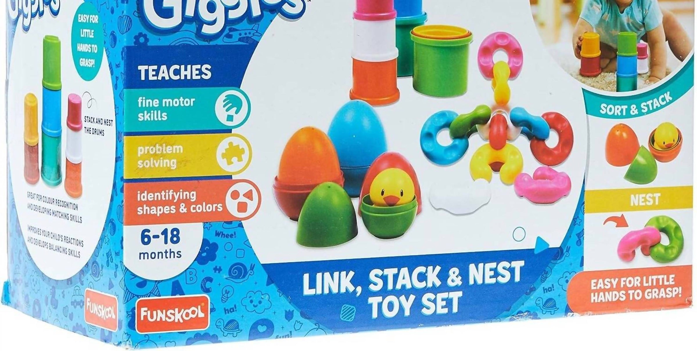 Funskool - GigglesLink Stack N Nest Toy Set