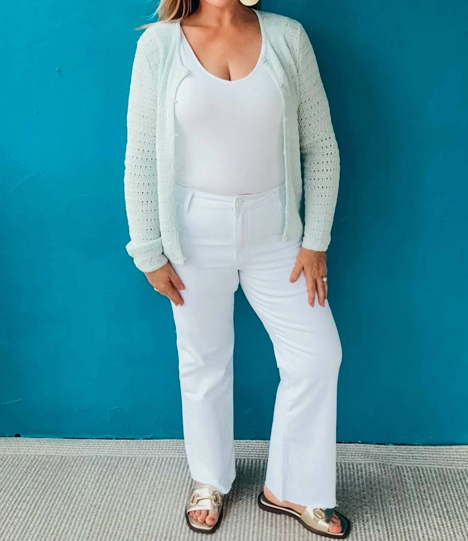 Sunday Edition - Iris Long Sleeve Button Down Cardigan