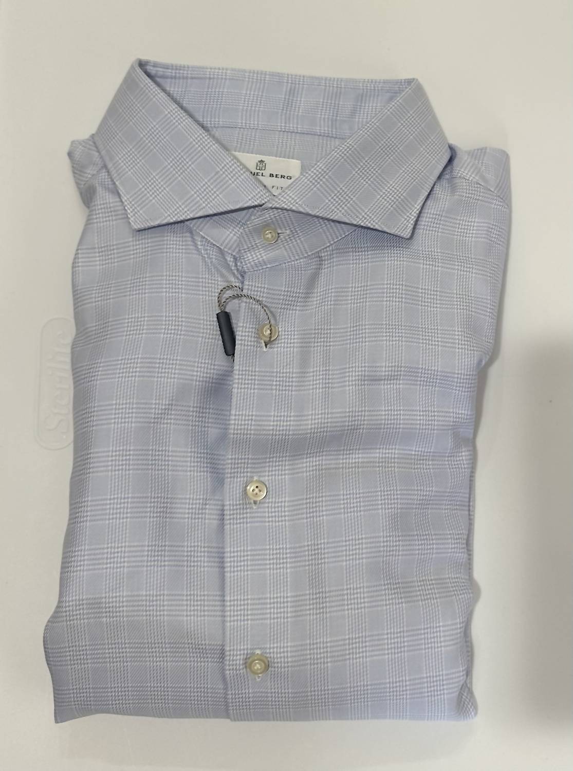 Emanuel Berg Men's Long Sleeve Dress Shirt in harvard - men's shirt