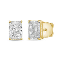 Diana M Jewels - Women's Radiant Lab-grown Diamond Stud Earrings (2.00 Tcw) - Classic