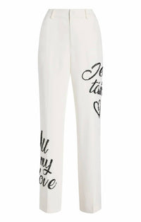 Cinq A Sept - Crushed Sequin Loveletter Collins Pants