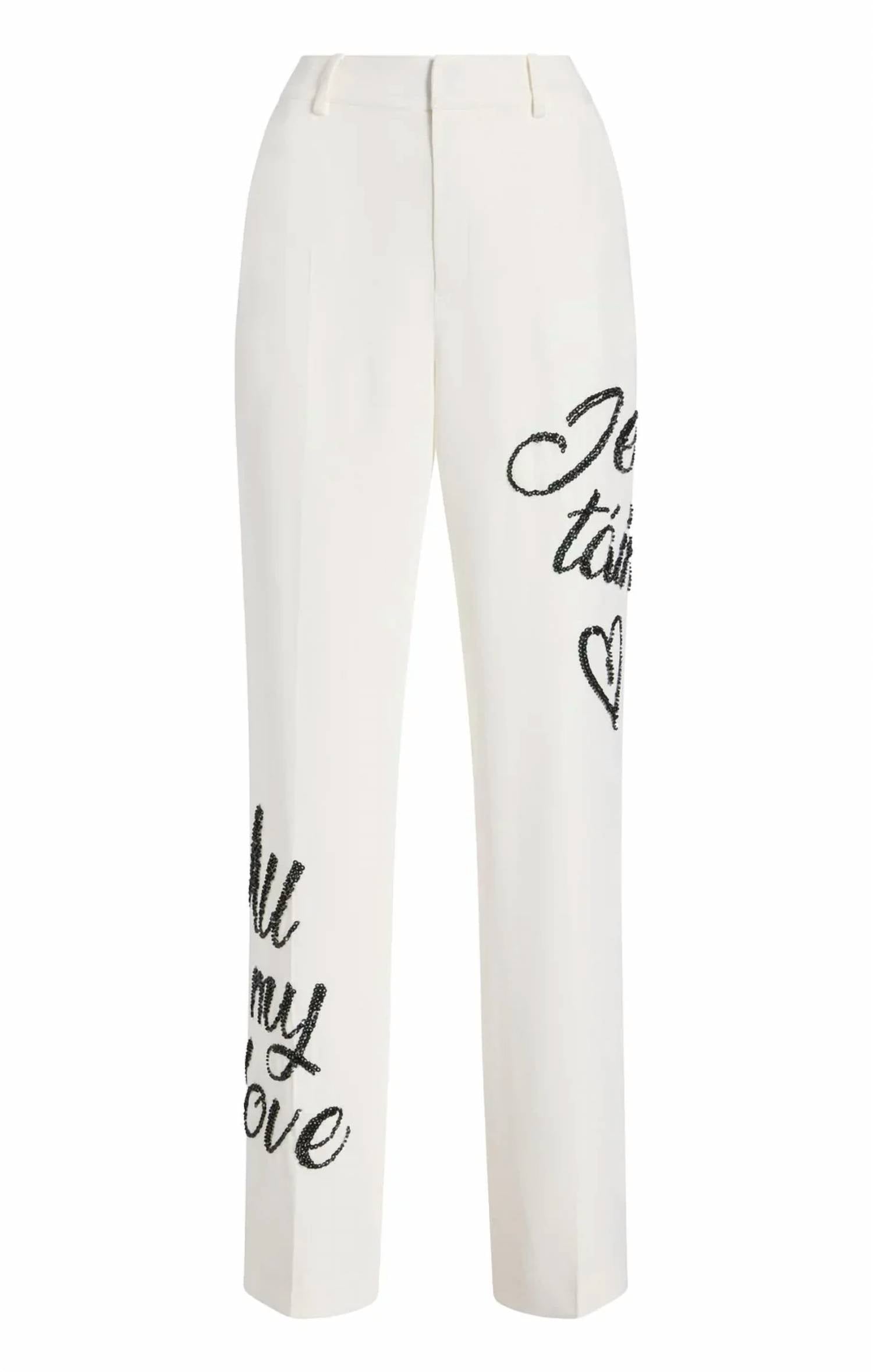 Cinq A Sept - Crushed Sequin Loveletter Collins Pants