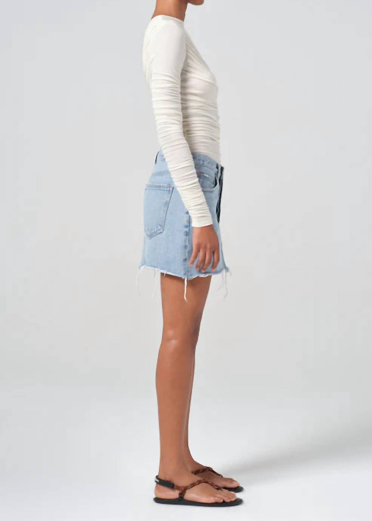 Agolde - V-Waist Mini Skirt