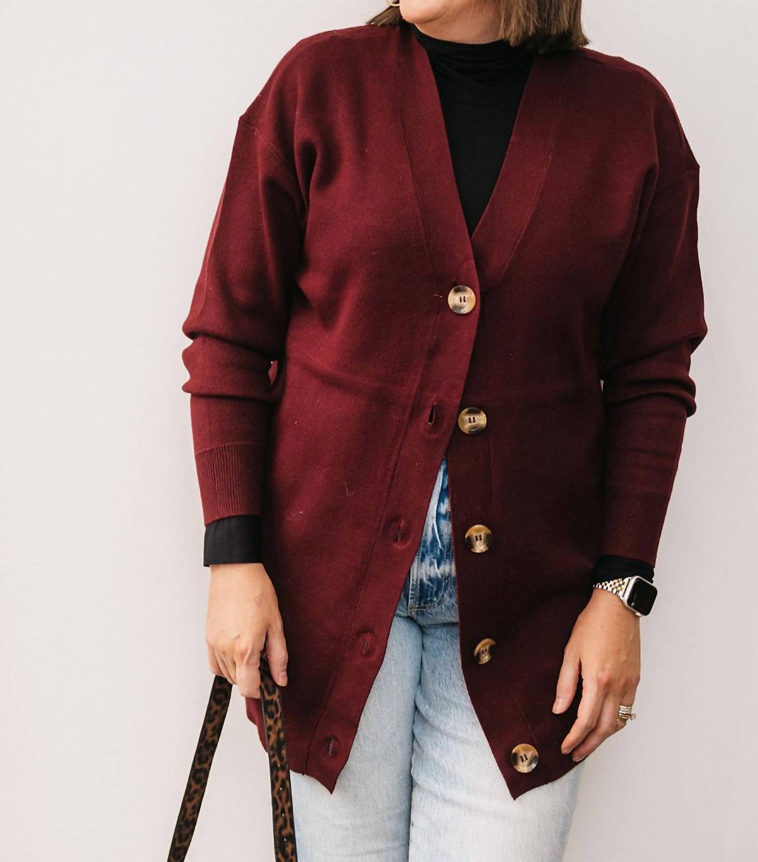 Rd Style - Long V-neck Cardigan