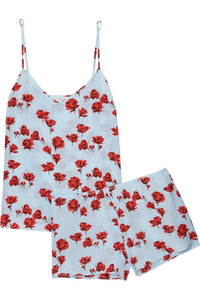 Equipment - Alexy Floral Slip On Silk Pajamas Set