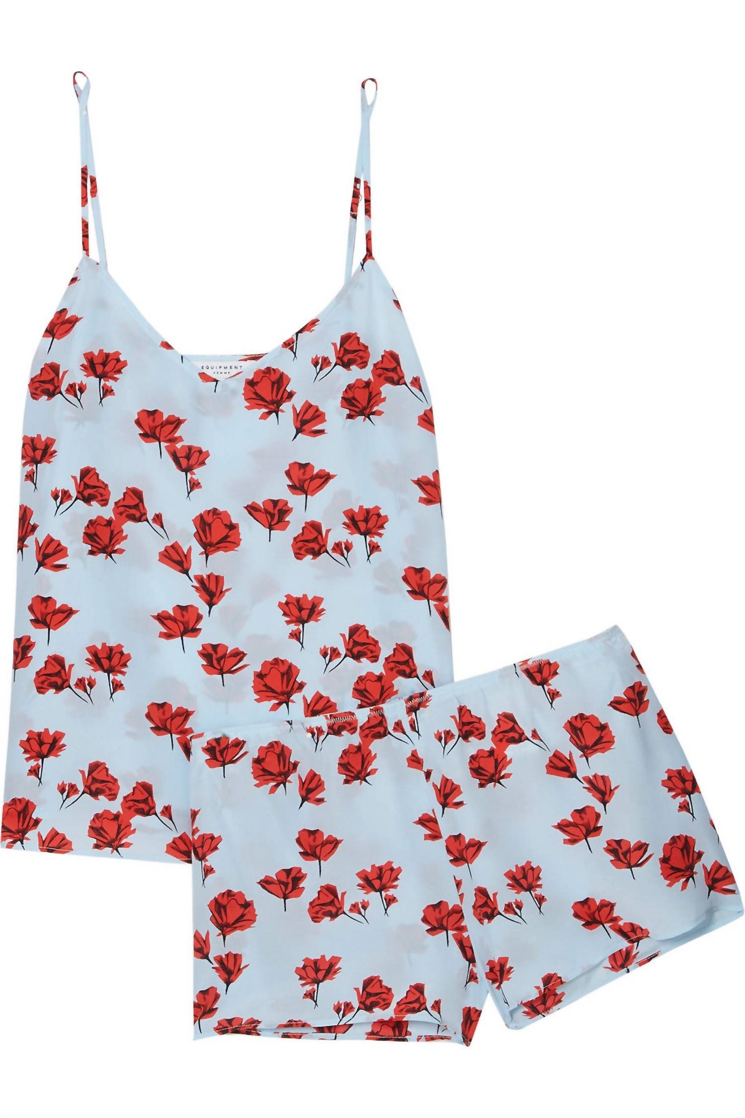 Equipment - Alexy Floral Slip On Silk Pajamas Set