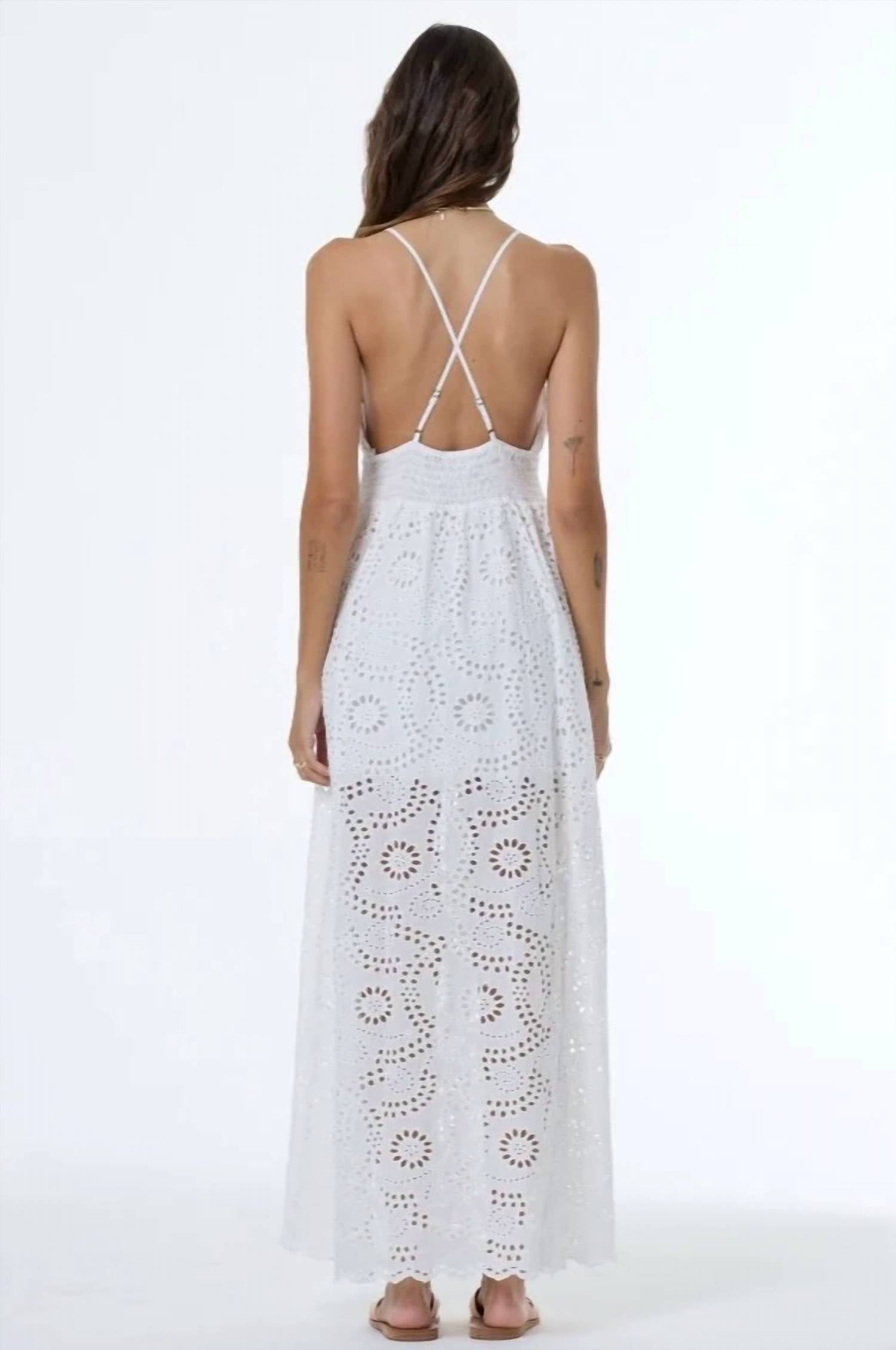Young Fabulous & Broke - Poppy Eyelet Maxi Dress