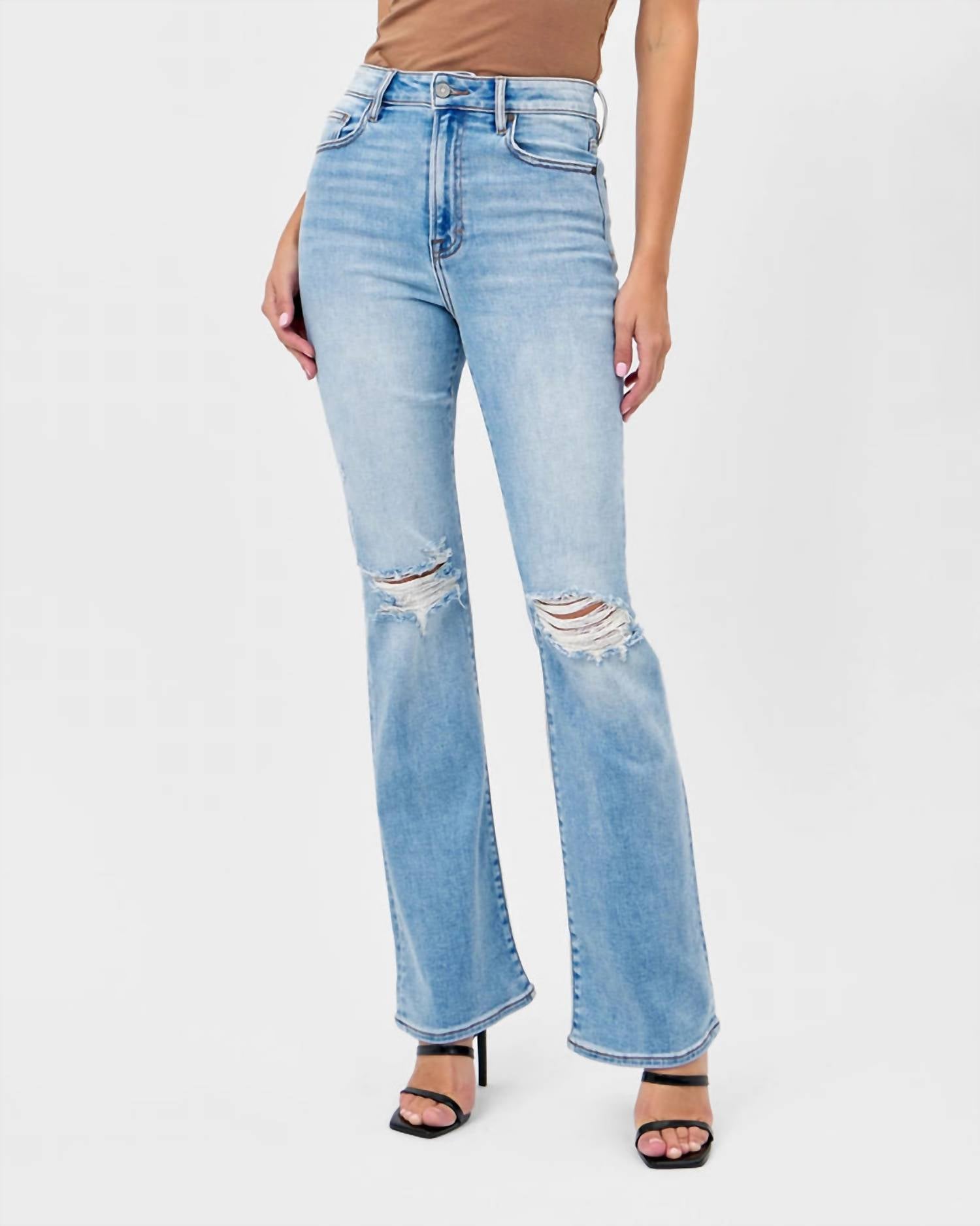Hidden - Ryan Distressed Bootcut Jeans