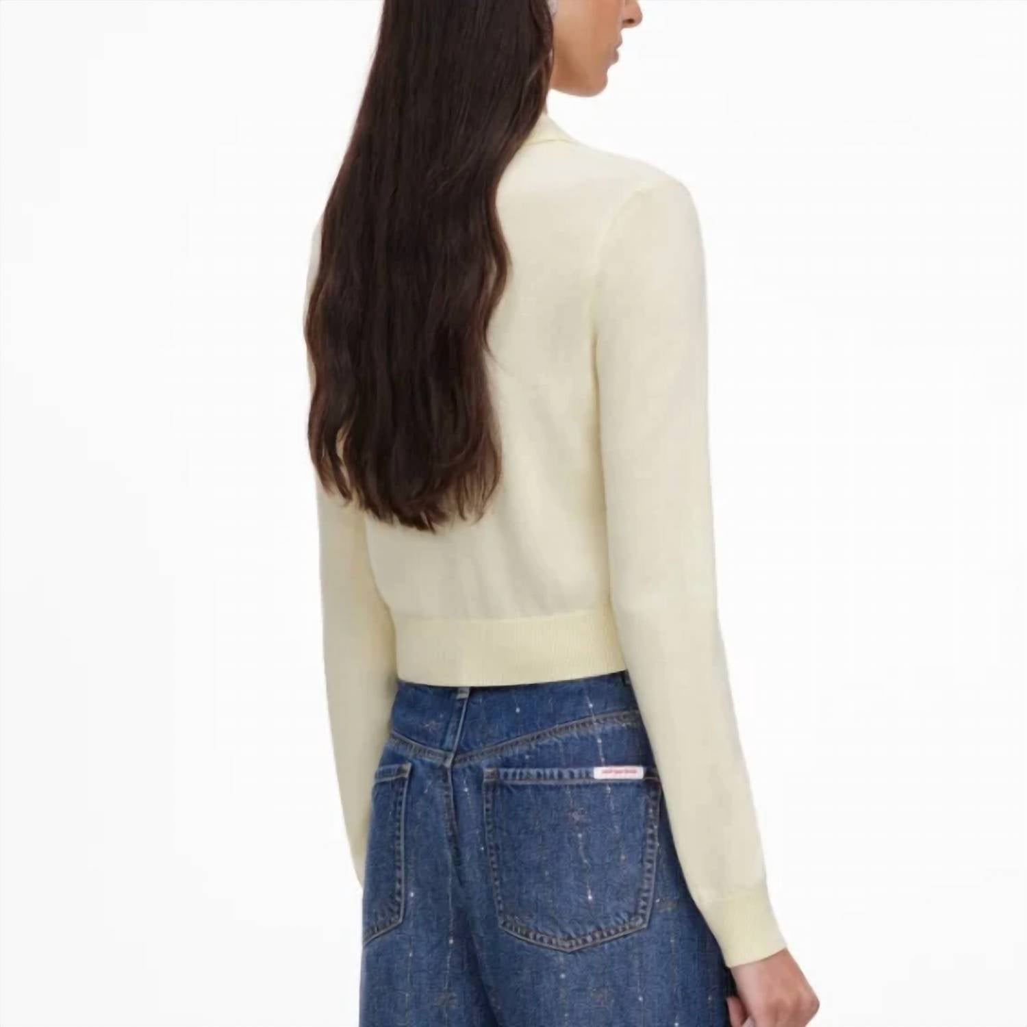 Self-Portrait - Flower Embroidered Knit Cardigan