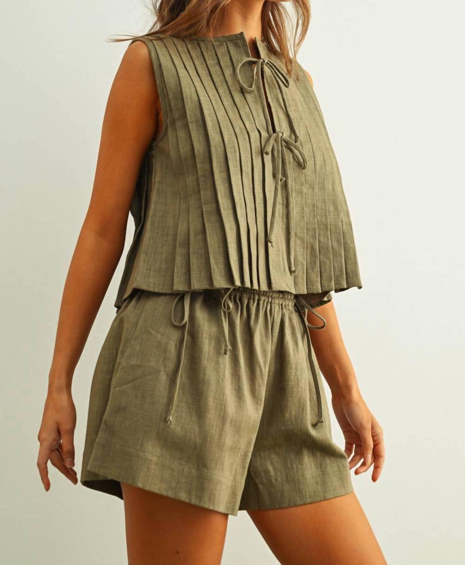 Miou Muse - Olivie Linen Set
