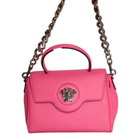 Versace - Women's Top Handle Vitello Leather Handbag