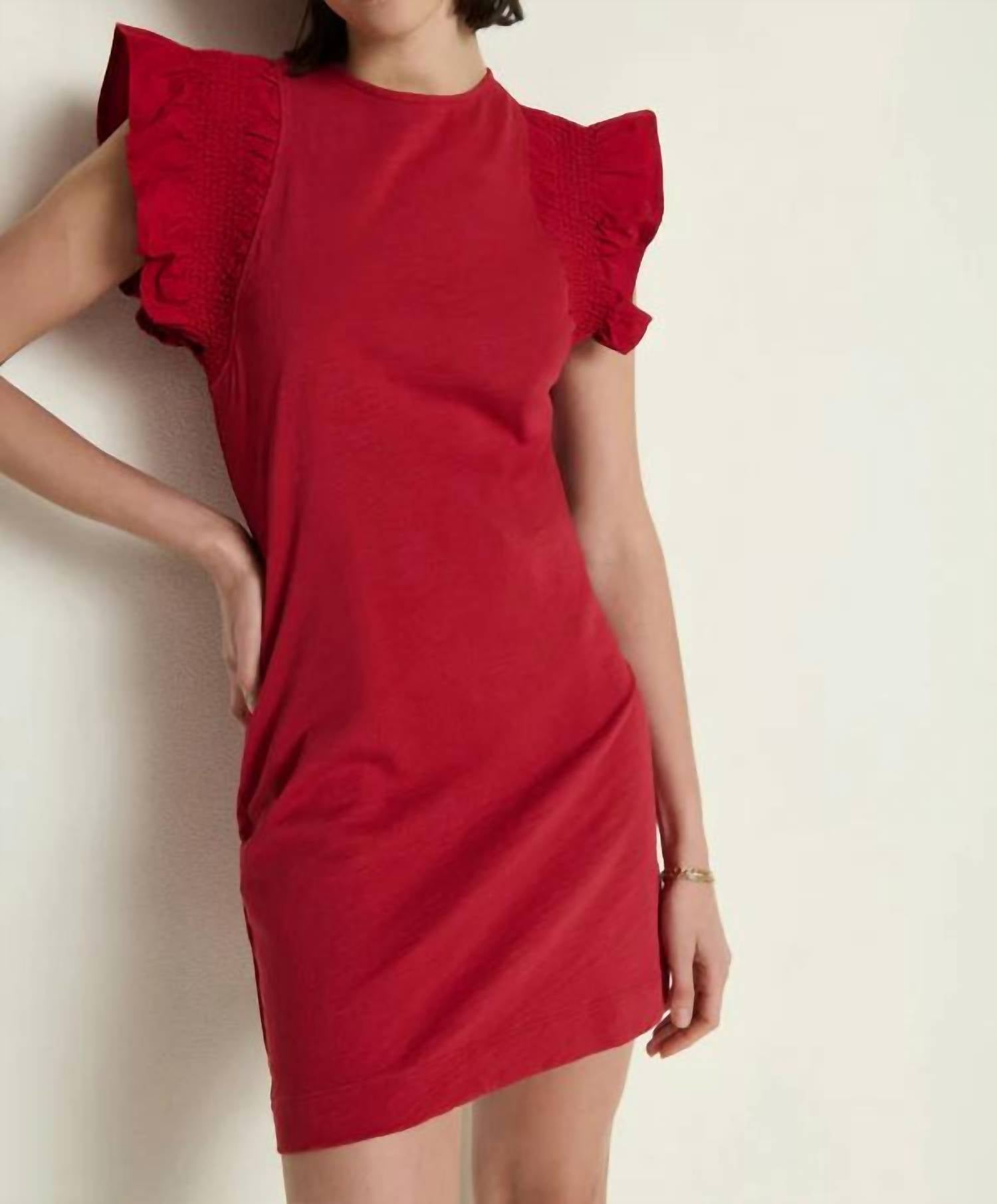 Nation Ltd - Ellis Ruffle Sleeve Dress
