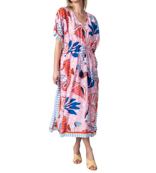 Printfresh - DOCKSIDE DINNER CAFTAN DRESS