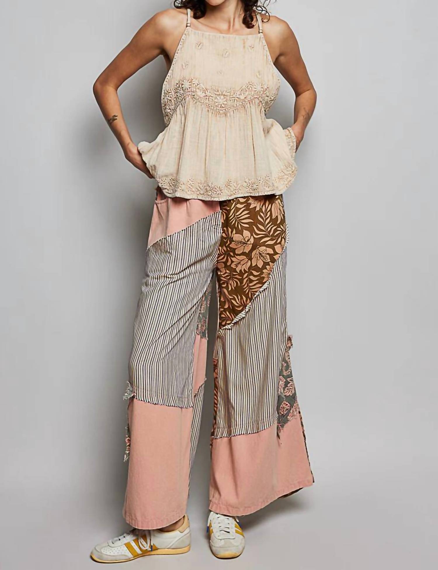 Pol - Golden Hour Duo Embroidered Camis