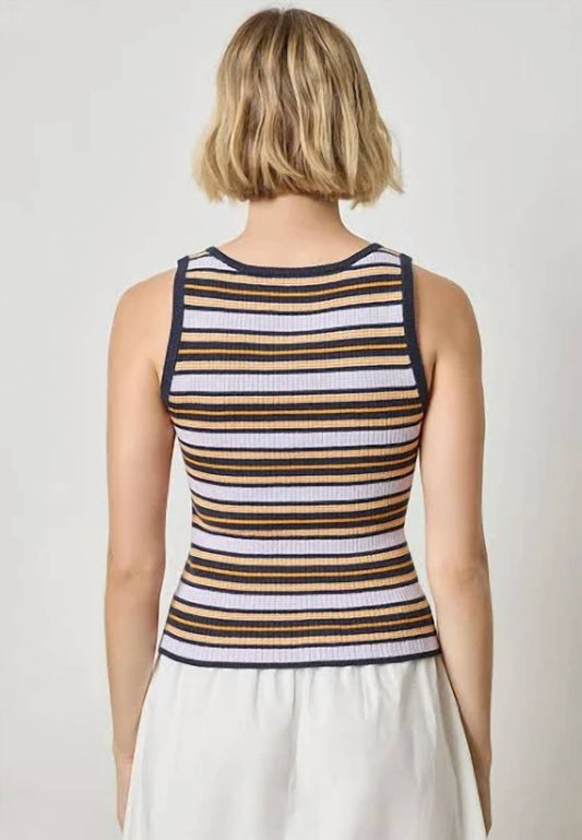 Lilla P - Striped Scoop Neck Tank