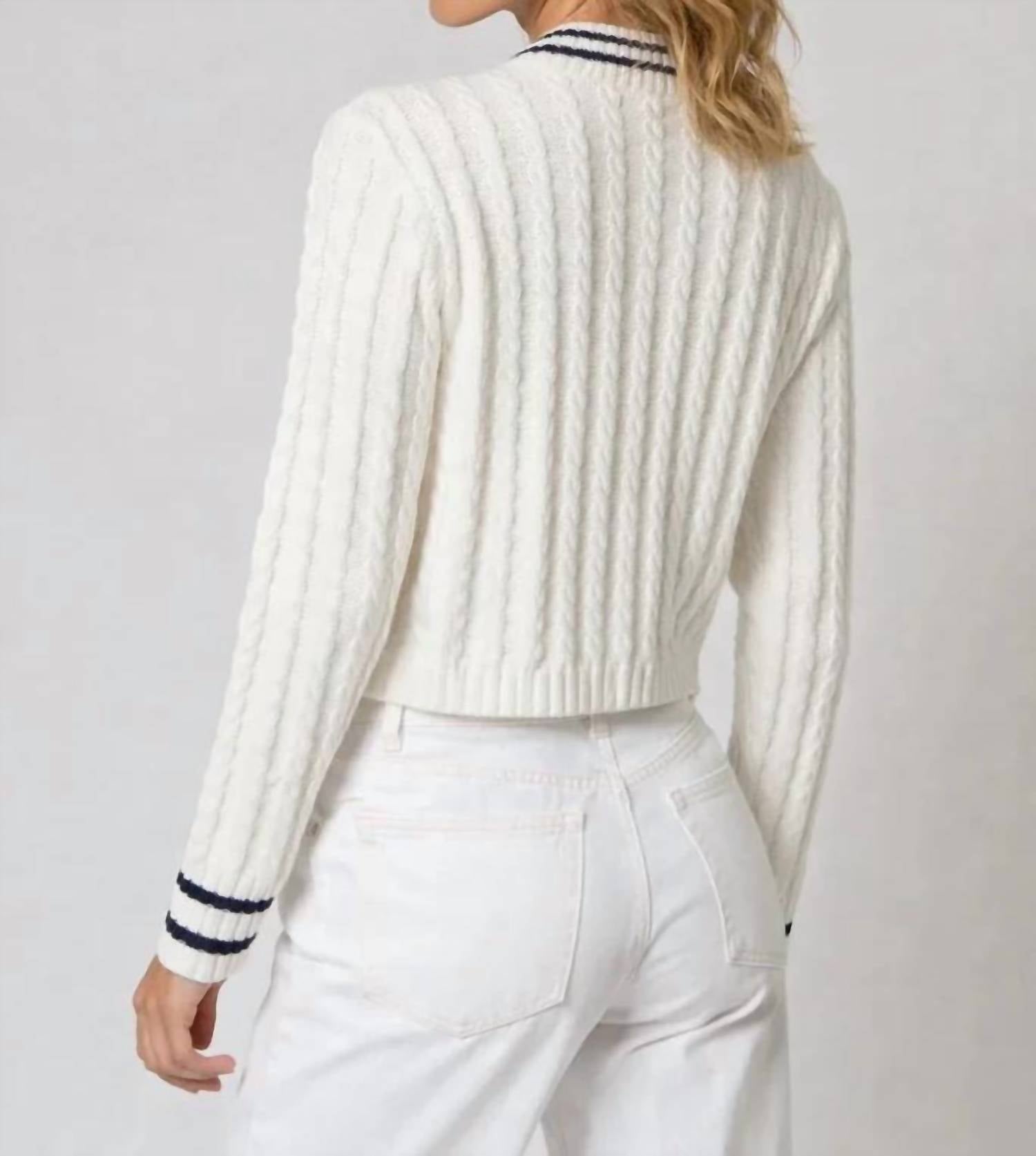 Central Park West - Coen Cable Zip Up Bomber Jacket
