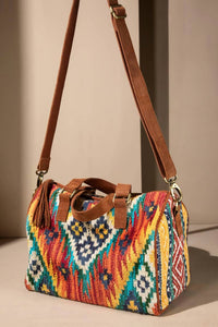 Urbanista - Women's Hand-woven Cotton Chenille Boston Bag