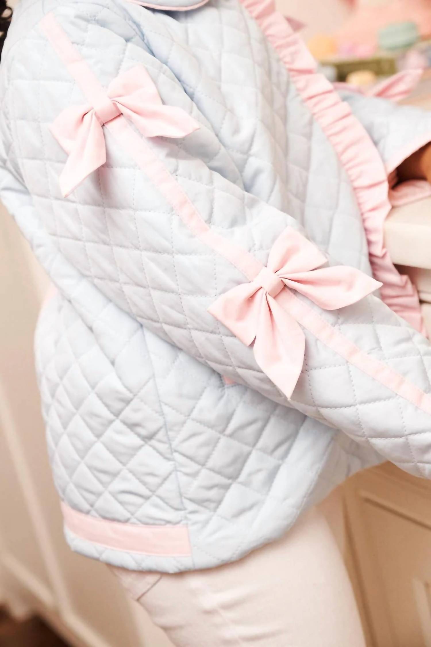 The Beaufort Bonnet Company Julie Anne Jacket in blue pink - item - alternate view