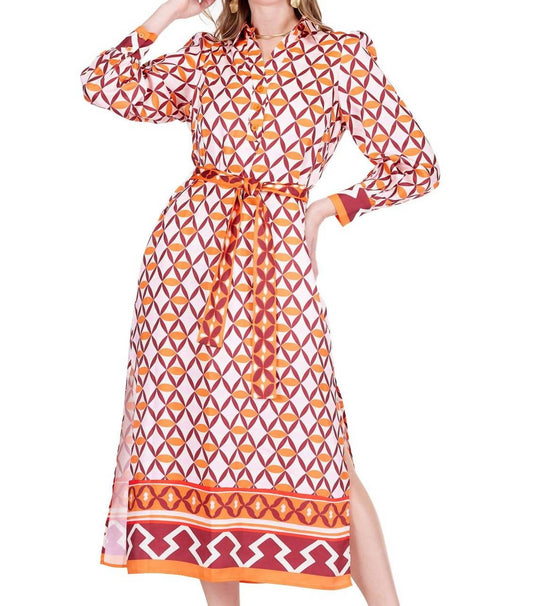 Jade - Split Collar Maxi Dress