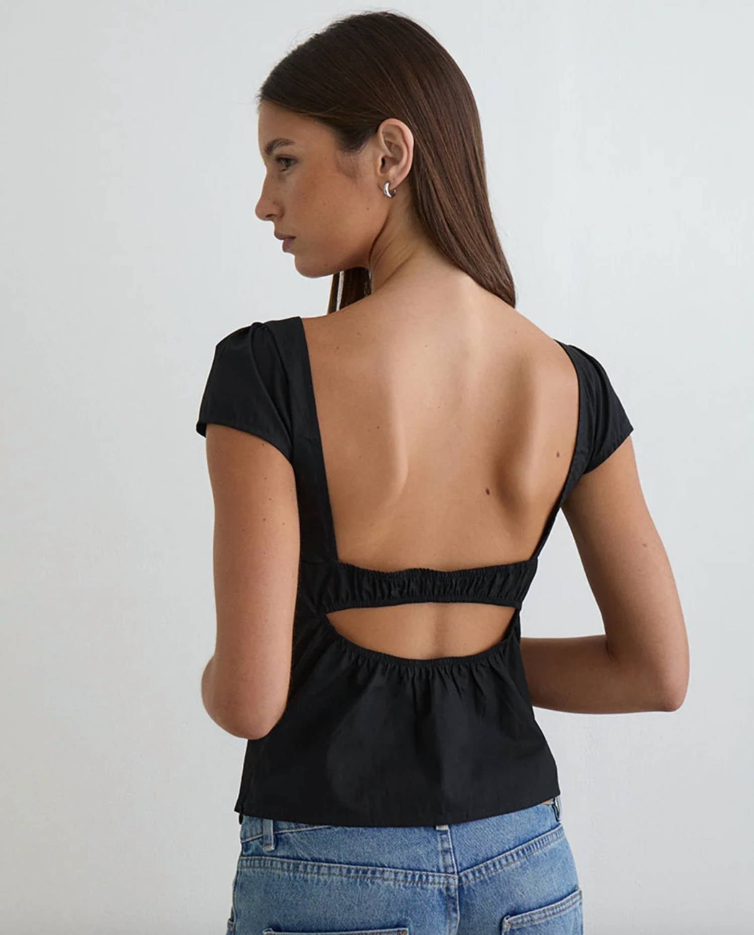Motel Rocks - Uliva Cap Sleeve Corset Top