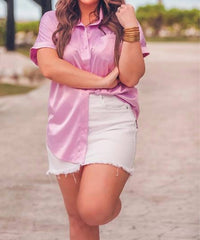 Jess Lea - Danica Short Sleeve Button Up Top