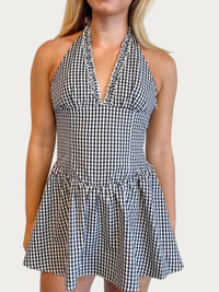 Sky To Moon - Check me Out Halter Dress