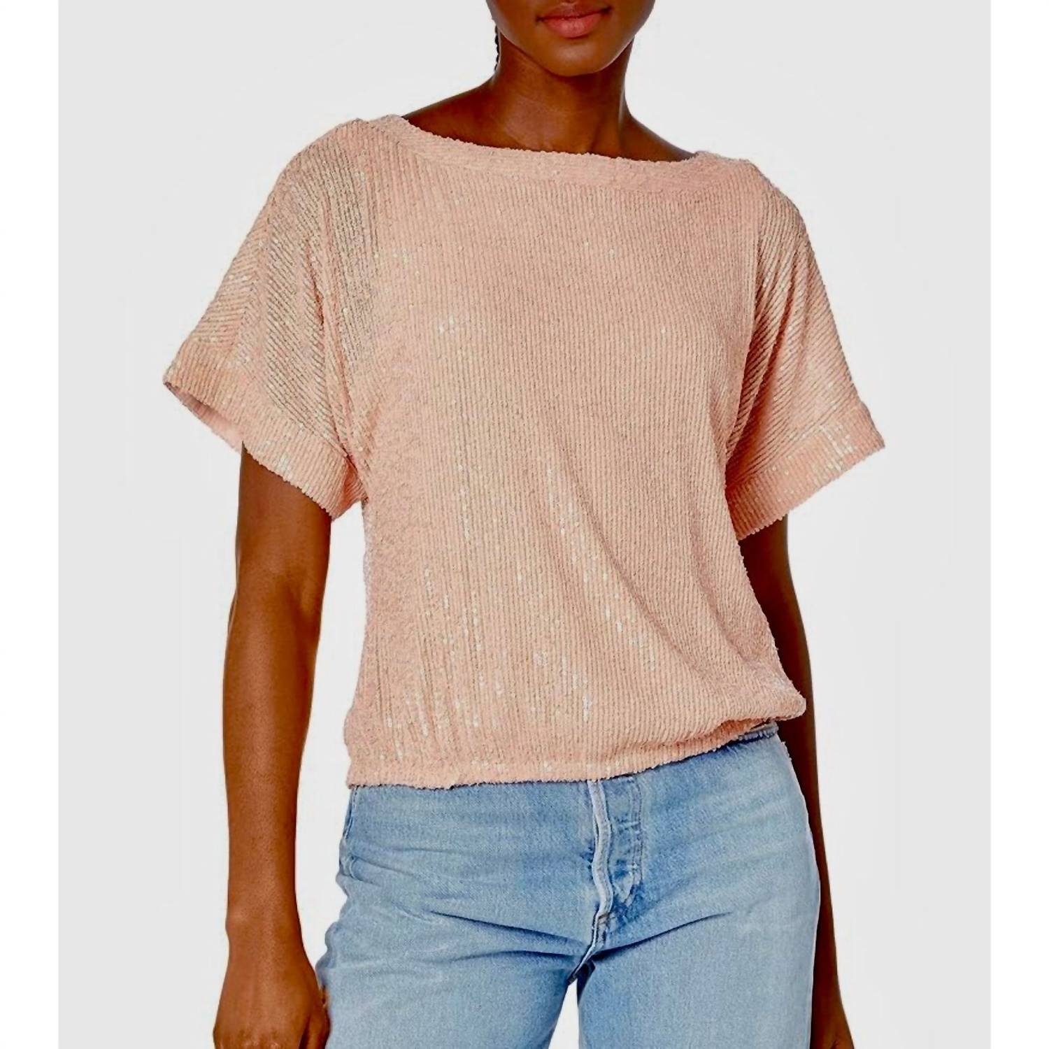 Trina Turk - Sequin Short Sleeve Blouse