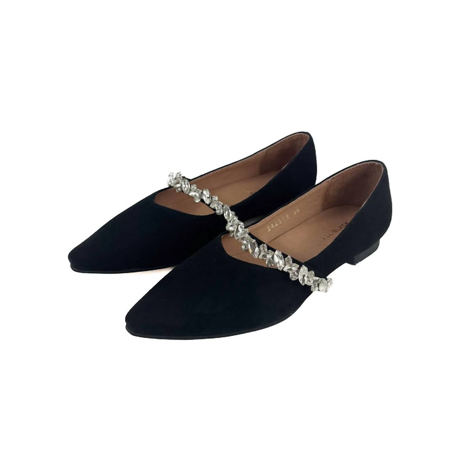 ALL BLACK Women's Royal Mary Jane Flat Shoe in black - women's flats