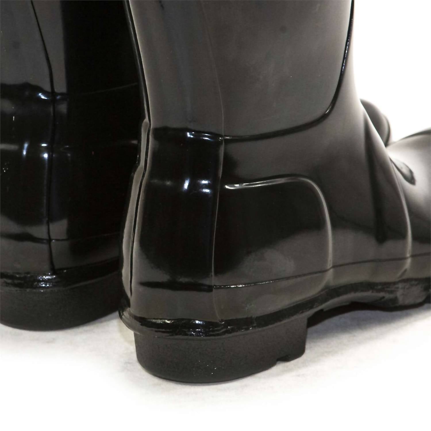 HUNTER Women's Original Tall Gloss Rain Boots in black - women's shoe - view 8