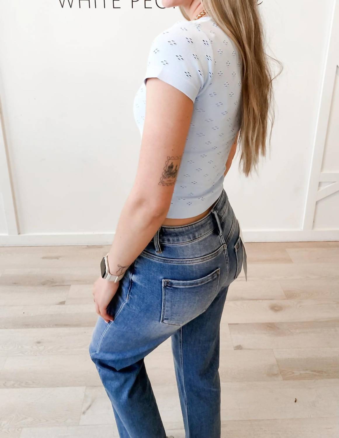 By Together - Roma Fitted Eyelet Tee