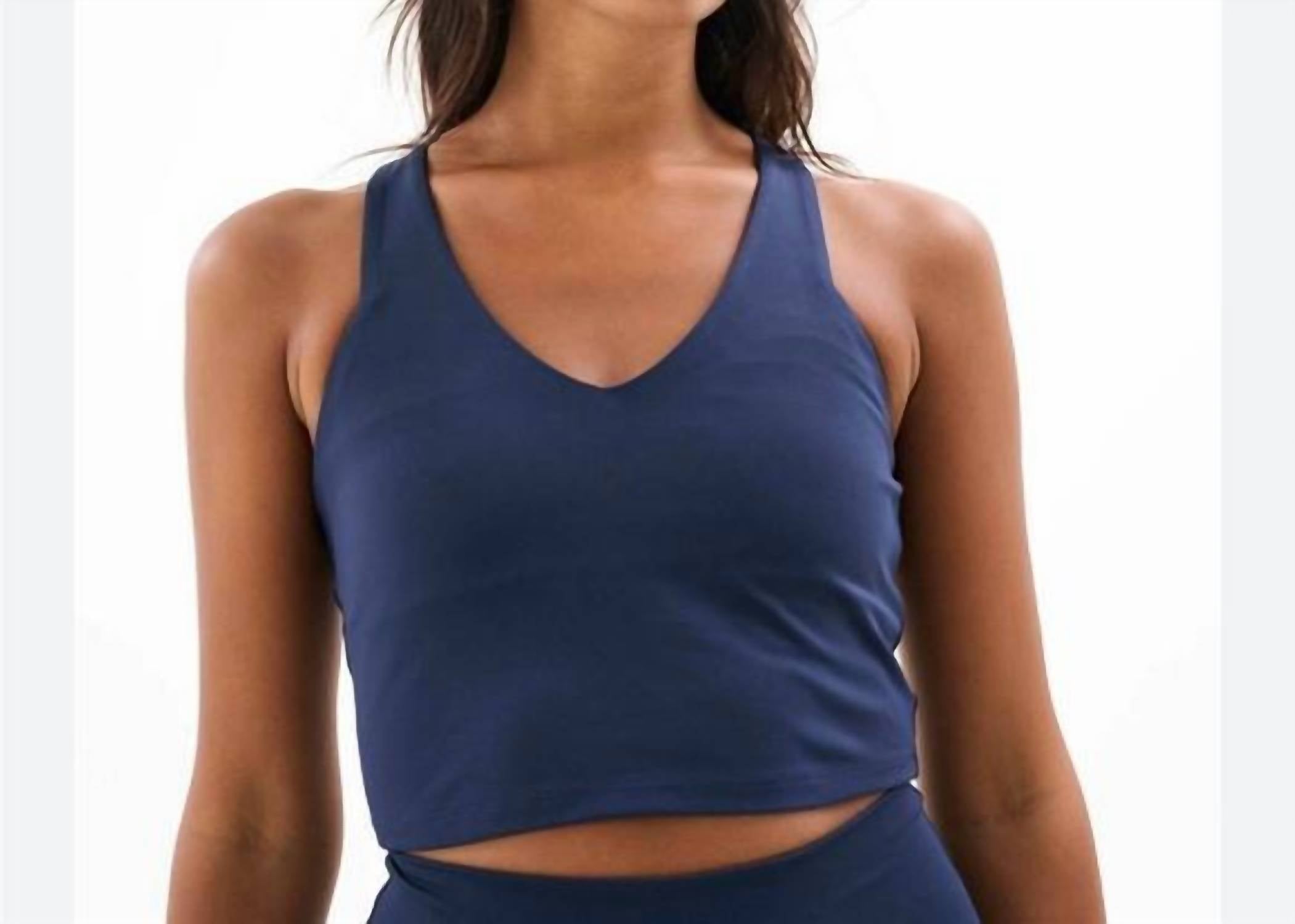 P.E. NATION Full Count Sport Bra in blue - women's intimate