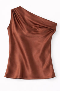 Enza Costa - Satin Bias Off-shoulder Top
