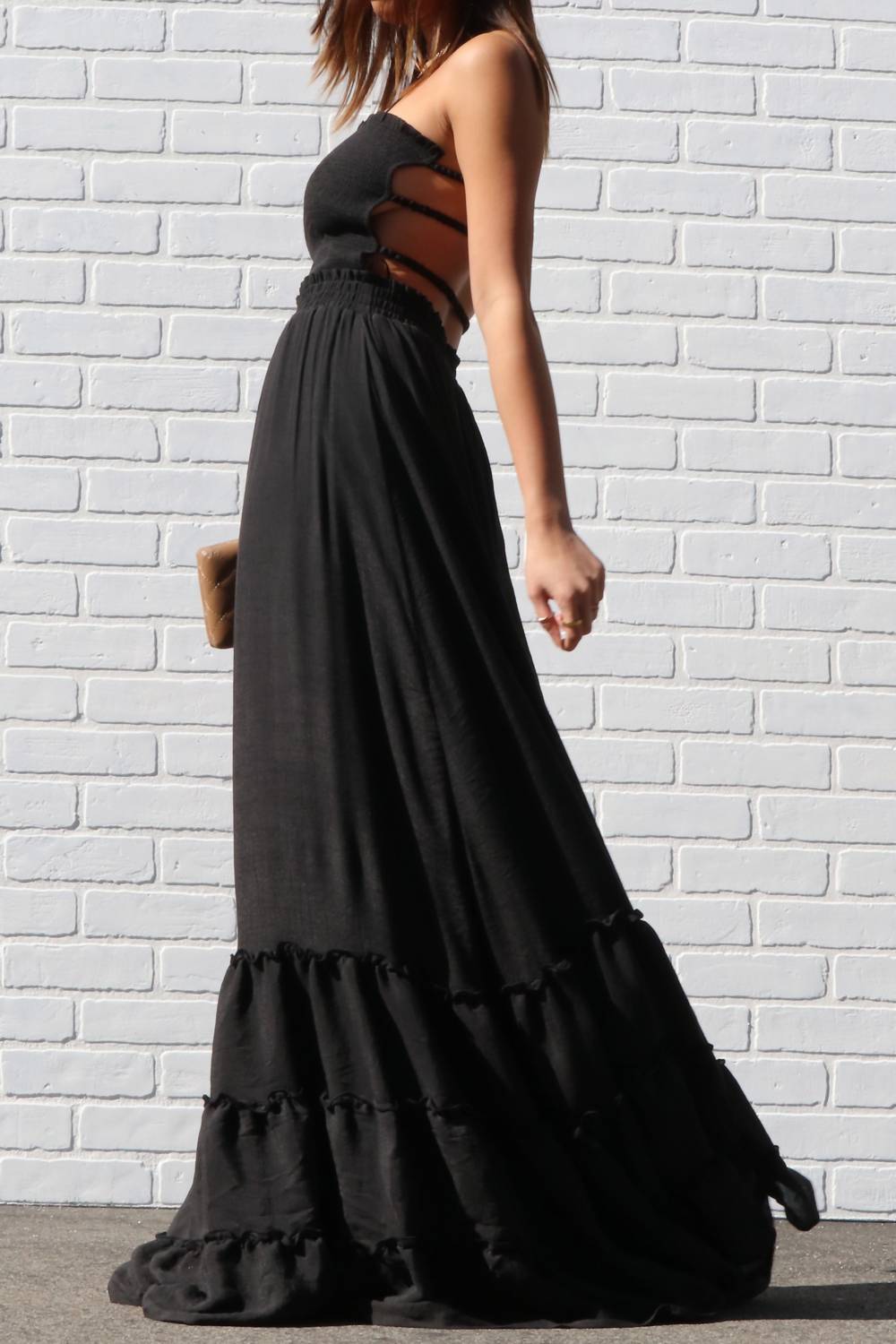 Dress Day - Maxi smock top dress with strappy back