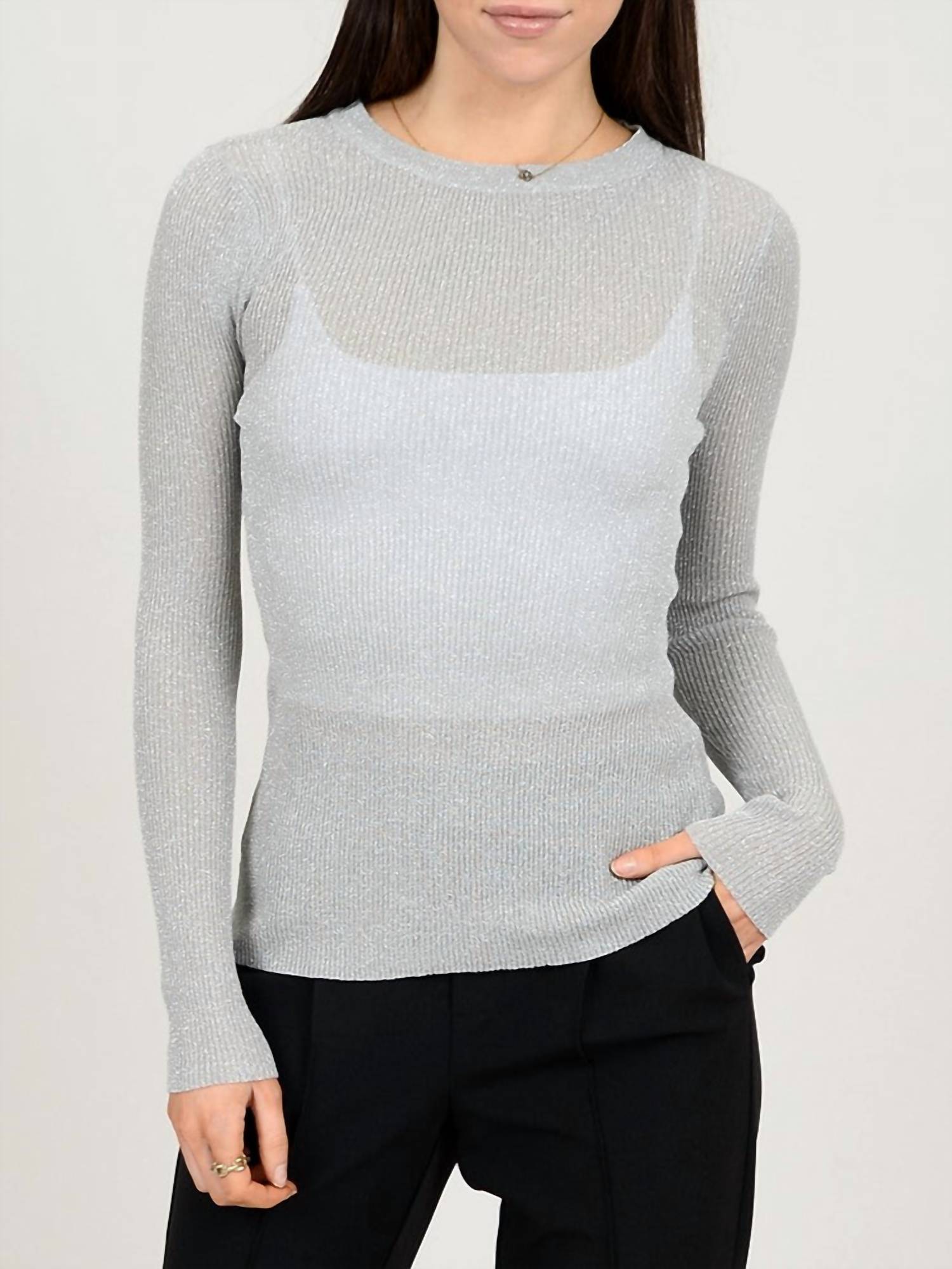 Rd Style - Ulani Long Sleeve Sparkle Top