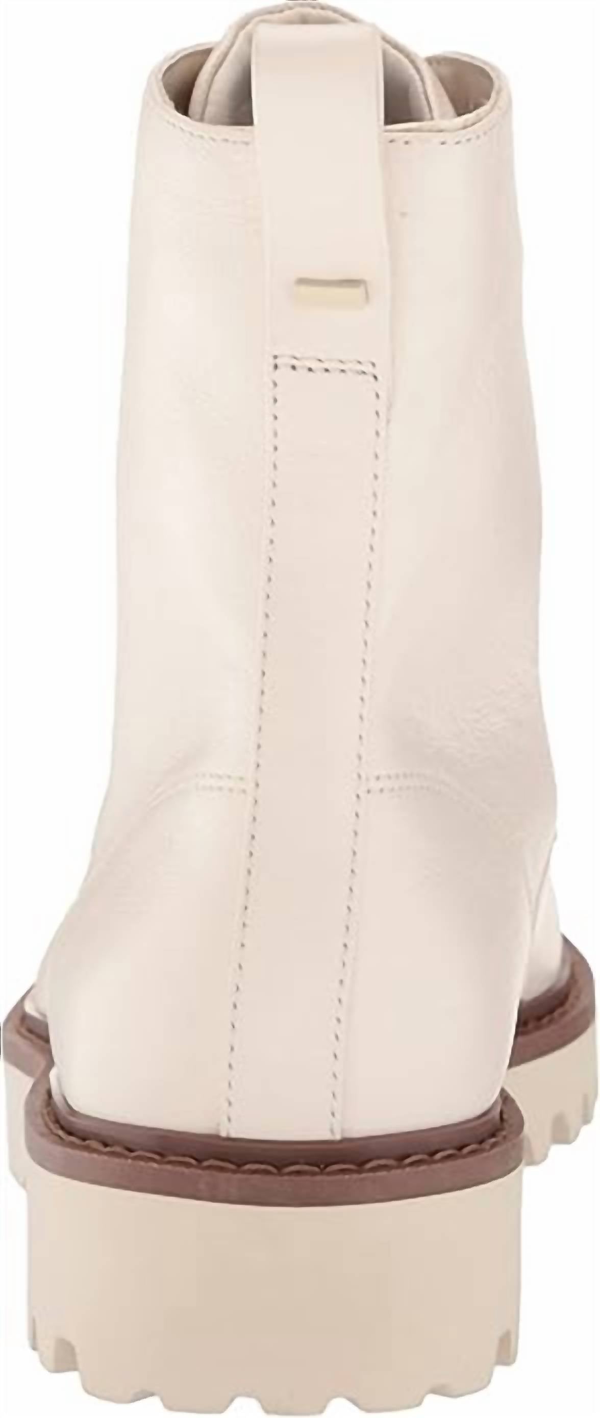 Sanctuary Women's Mode Lace-up Combat Boots in cream - women's shoe - alternate view