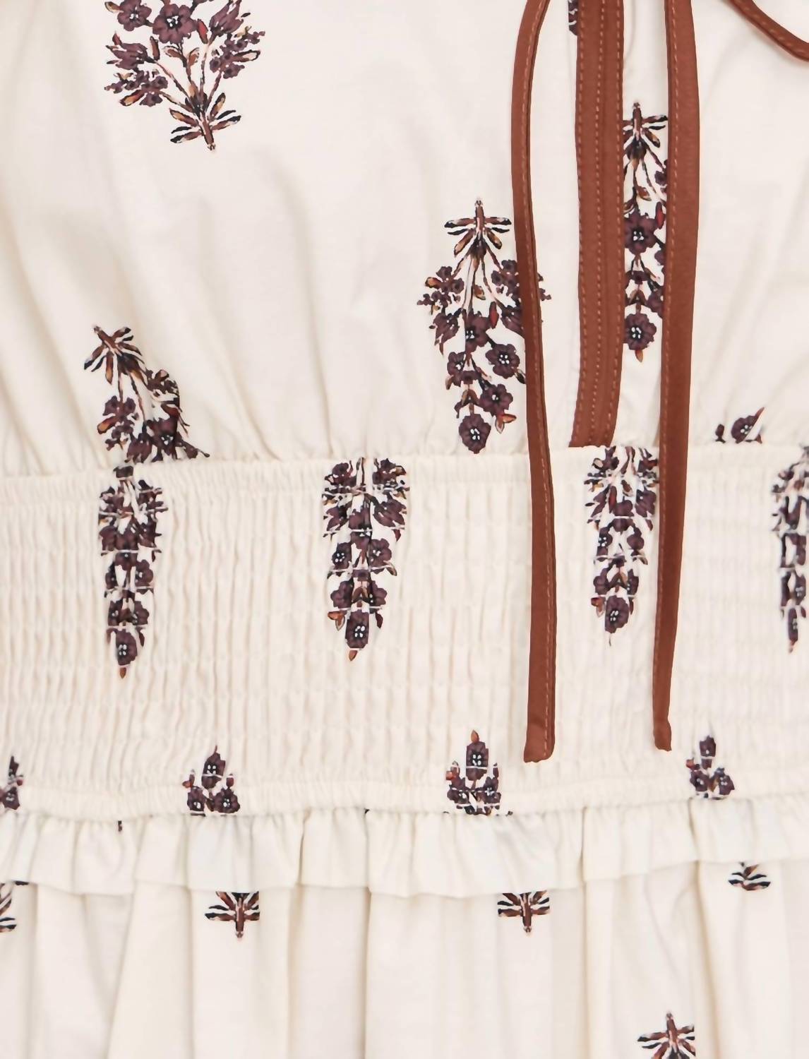 Moon River - Puff Sleeve Pleated Midi Dress