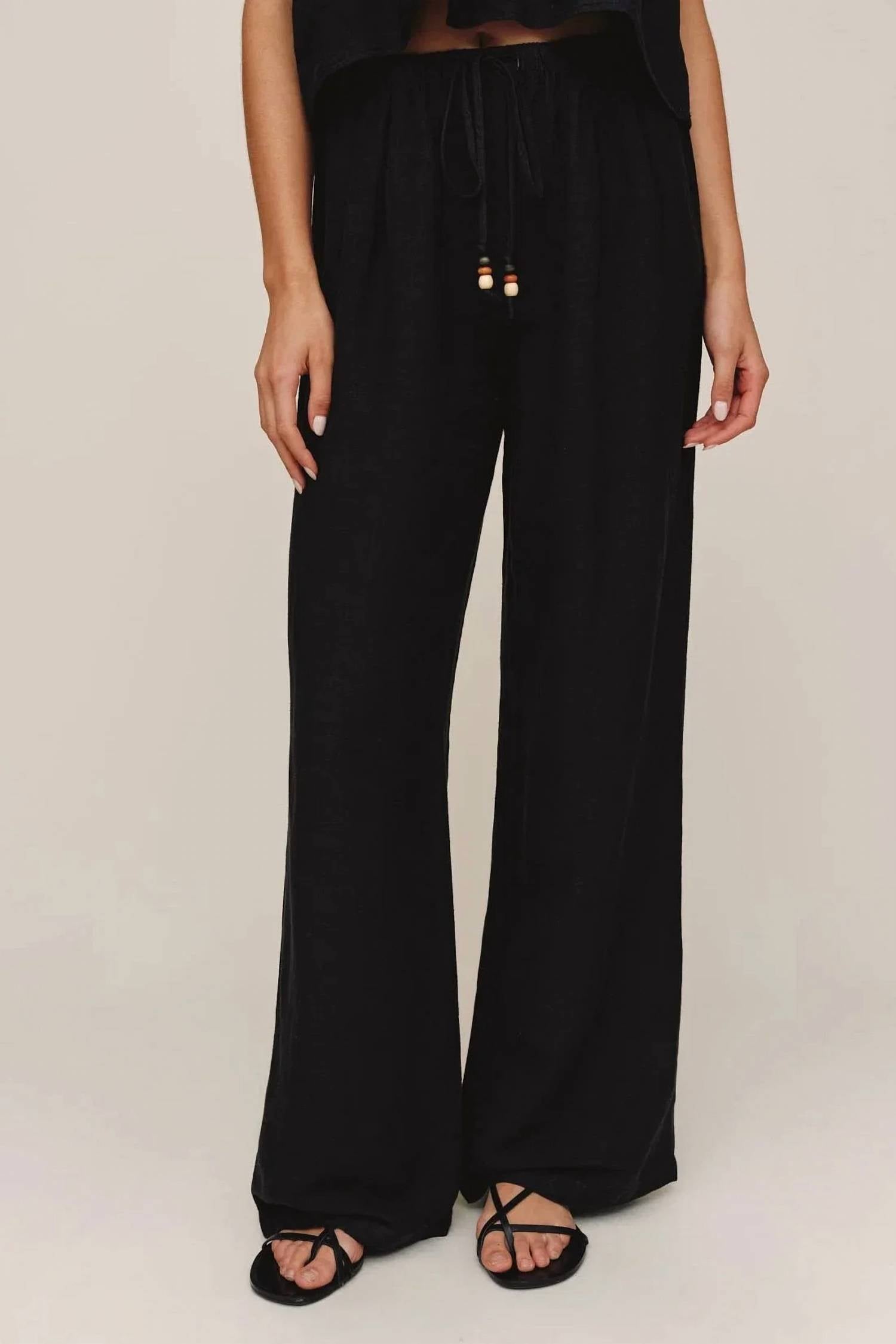 Bella Dahl - Beaded Drawstring Beach Pant