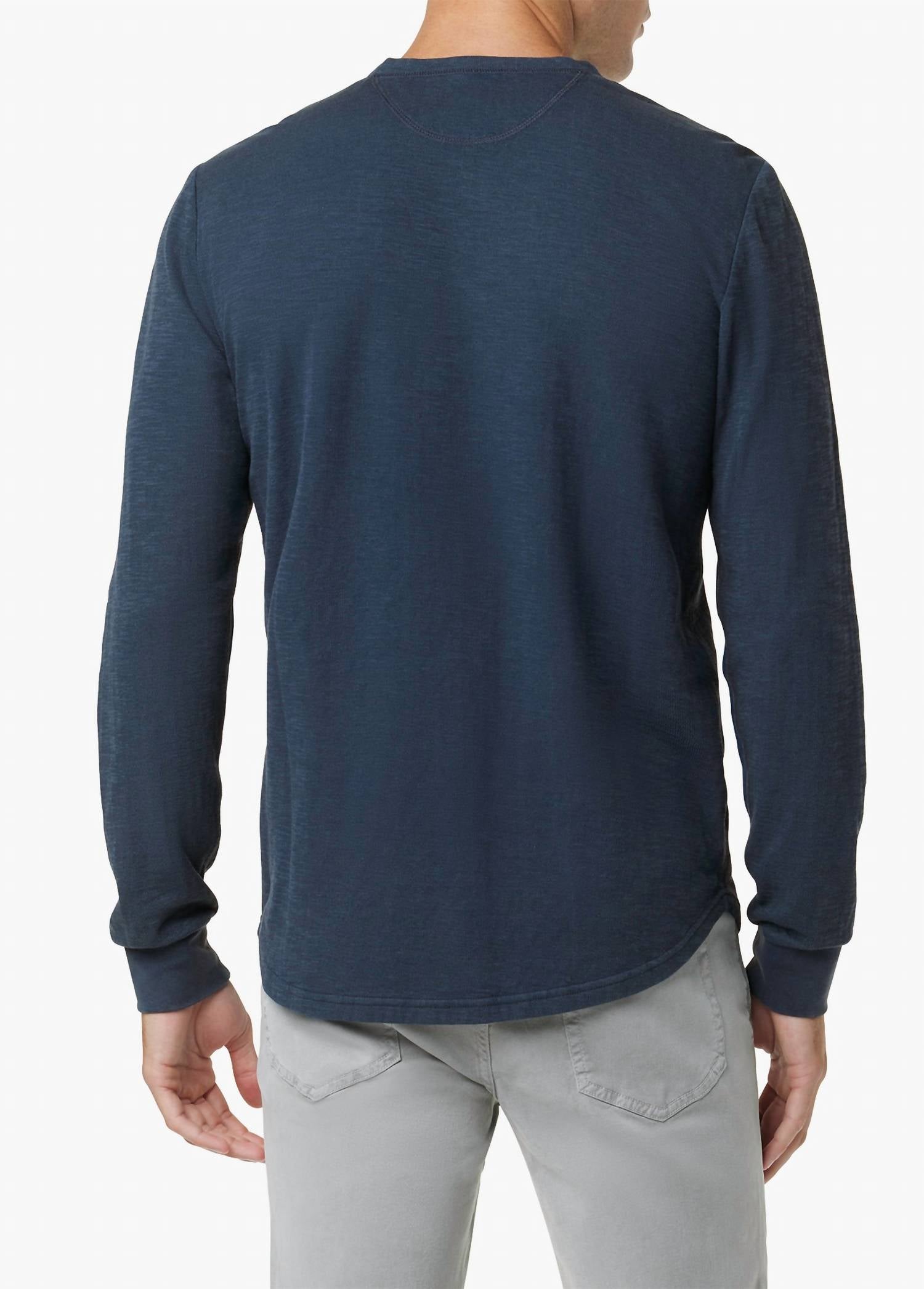 Joe'S Jeans - Dwight Double Face Henley Long Sleeve Sweatshirt