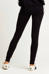PLANET by Lauren G. SCUBA JEGGINGS in black - women's pants - detail view