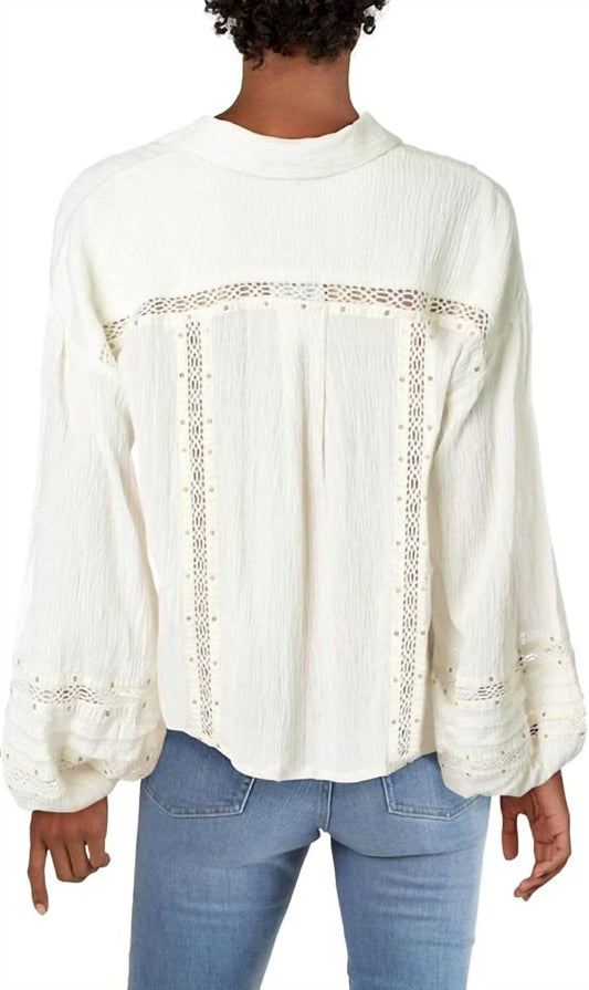 Free People - Stars Print Button-Down Top