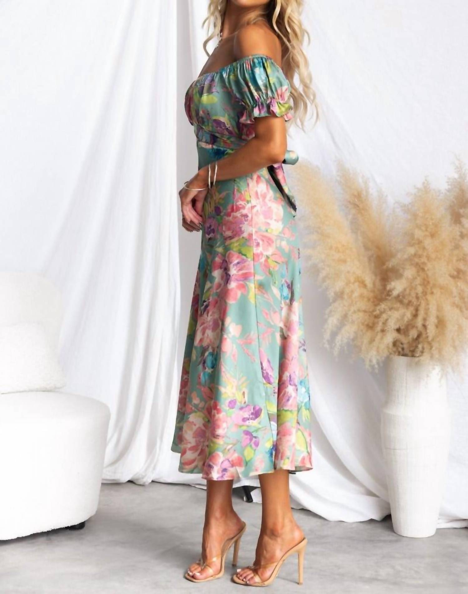 One & Only - AMBOISE OFF SHOULDER DRESS