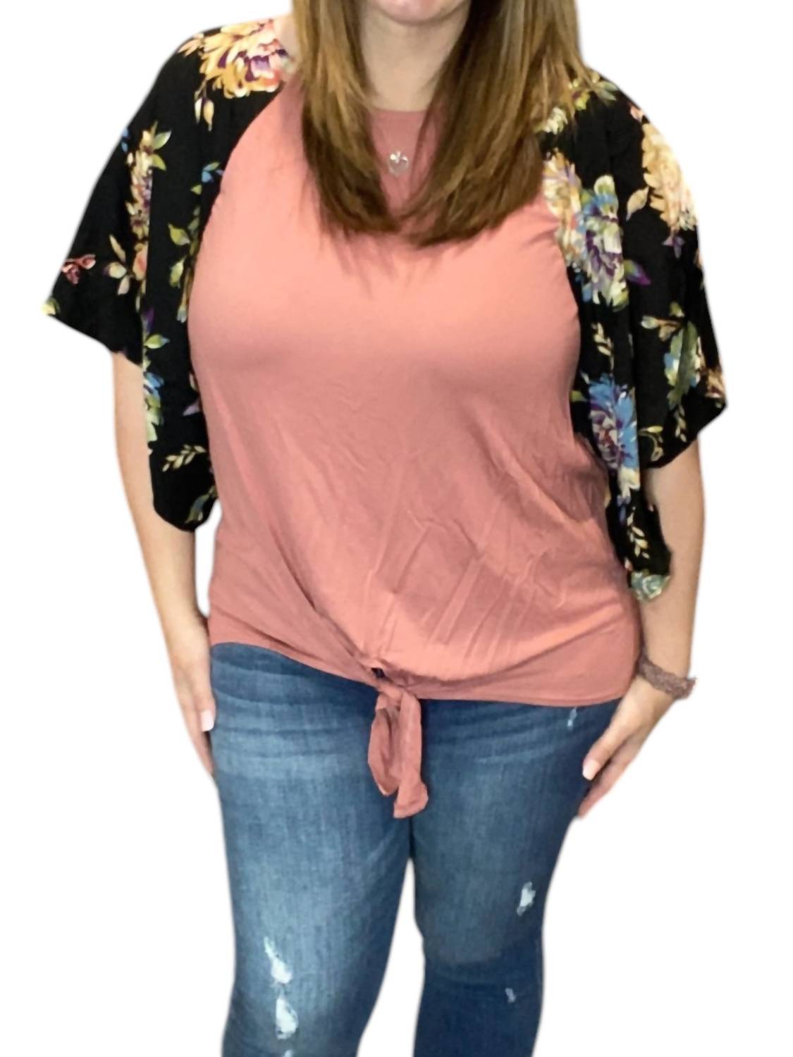 E. Luna - Floral Flyaway Tee