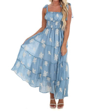 Ee:Some - Setting the Scene Embroidered Maxi Dress
