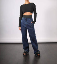 Tibi - Barry Flare Jean