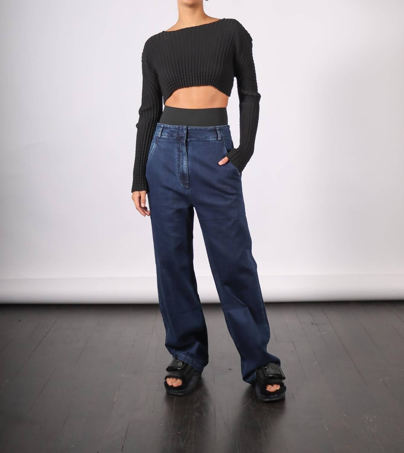 Tibi - Barry Flare Jean