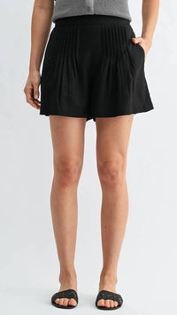 Fun 2 Fun - Rayon Blend Pleated Shorts