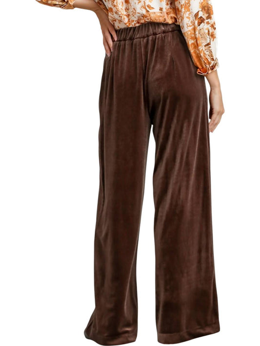 Umgee - Velvet High Waisted Pants