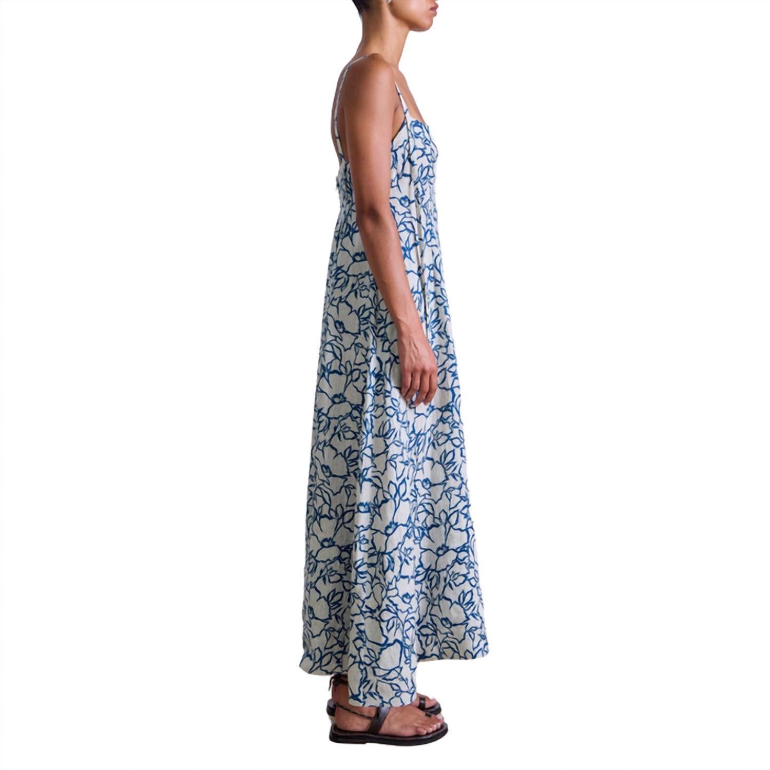 APIECE APART Women's Viviana Tank Maxi Dress in flax - women's dress - alternate view
